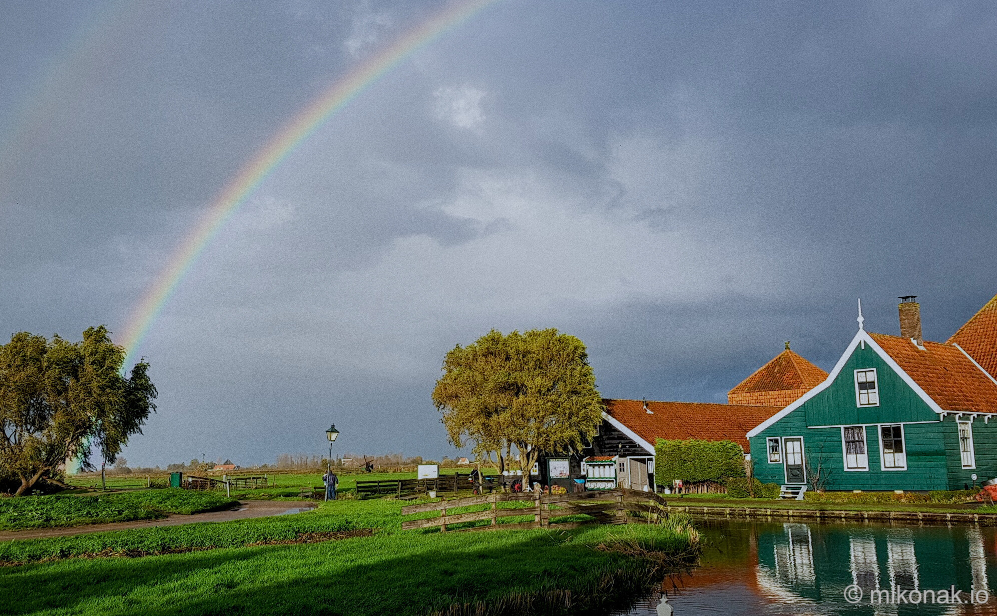 Rainbow Over Dutch Village