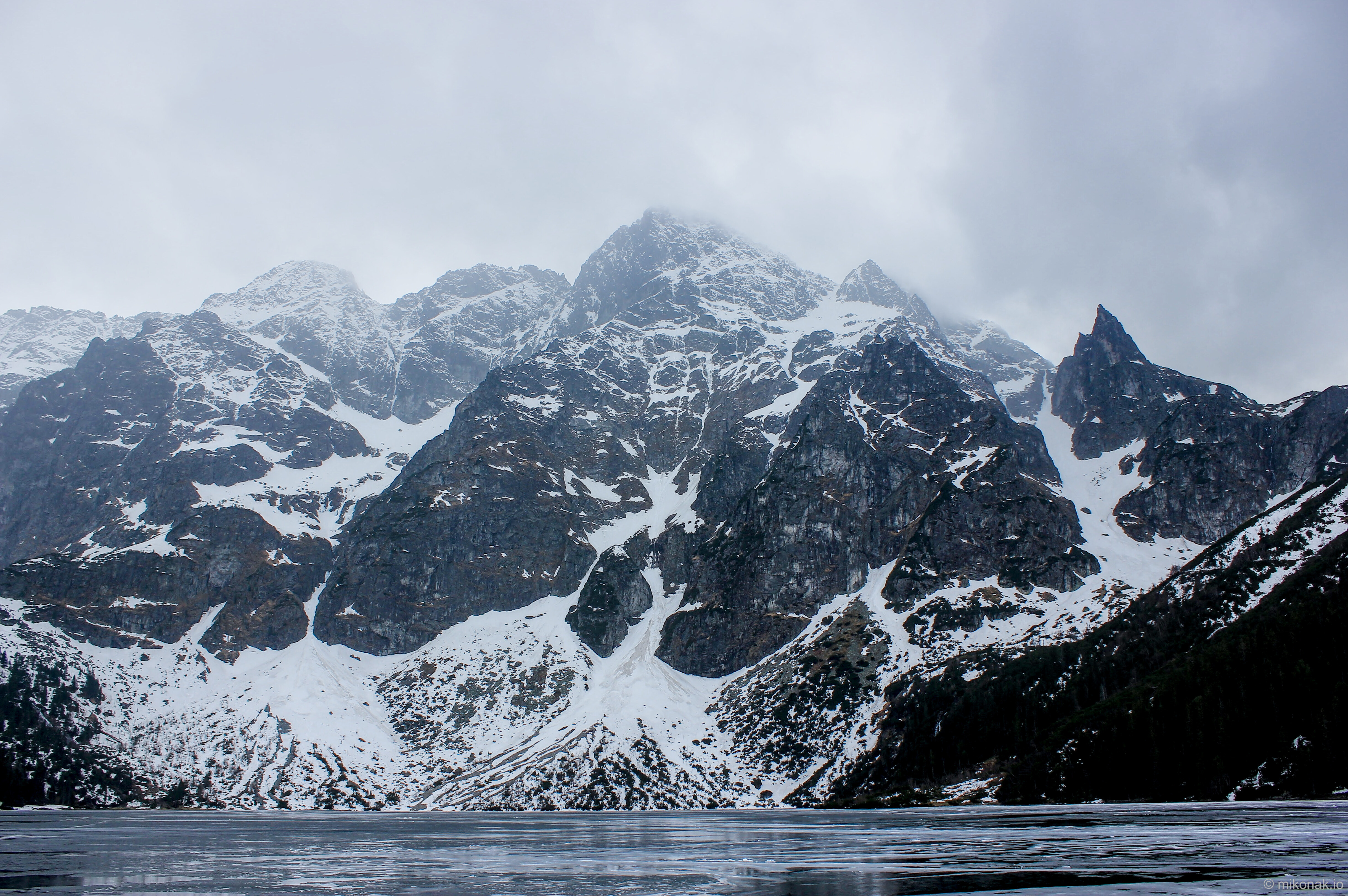 Snow-Capped Mountain Peaks